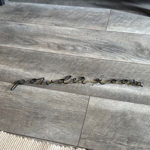 Black and Gold Wall Decor Sign